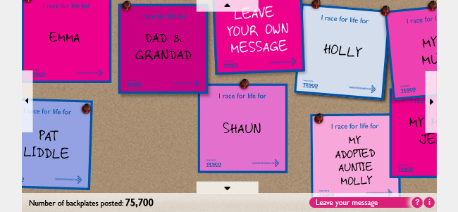 Screenshot taken from Flash file of digital backboards