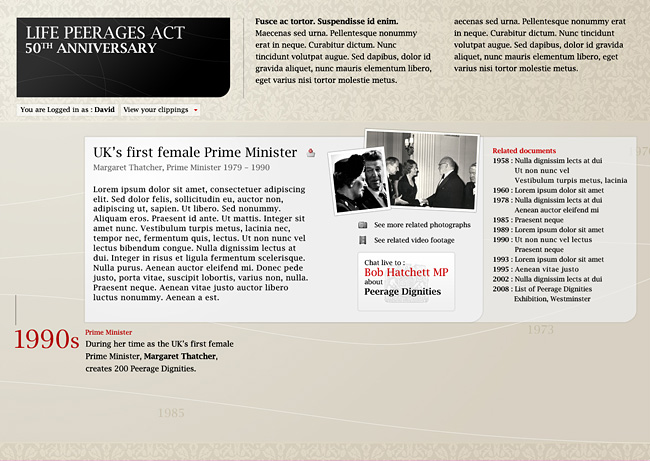Detail page of LPA timeline